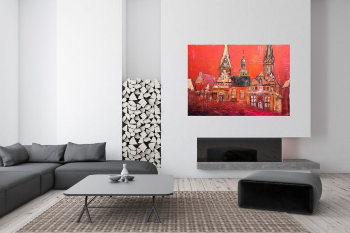 Kunstdruck "Lüneburg Sundowner" - Ansicht 7