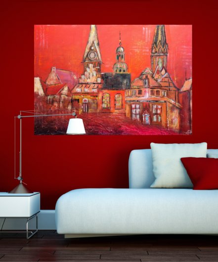 Kunstdruck "Lüneburg Sundowner" - Ansicht 8