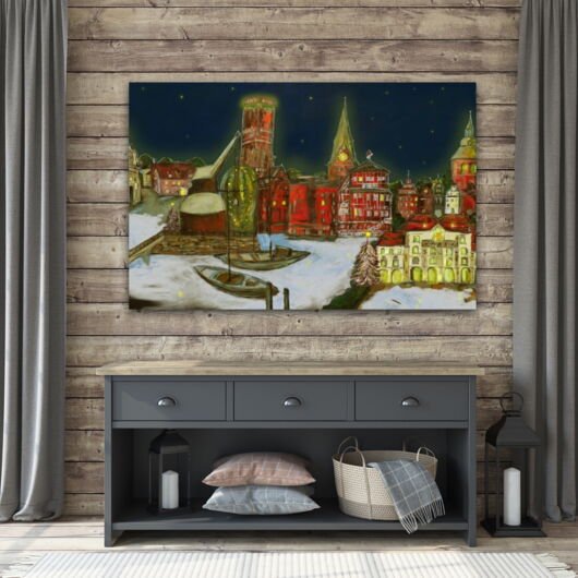 Kunstdruck "Lüneburg Weihnachtsimpression" - Ansicht 2