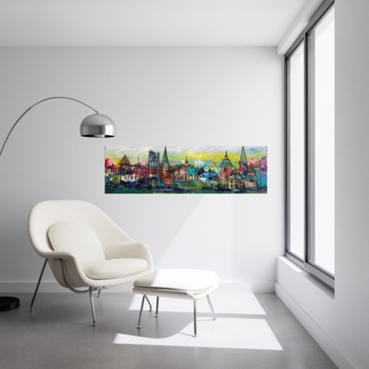 Kunstdruck "Lüneburg wollte ich nie malen - Cross My Mind Map" - Ansicht 1