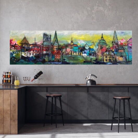 Kunstdruck "Lüneburg wollte ich nie malen - Cross My Mind Map" - Ansicht 4