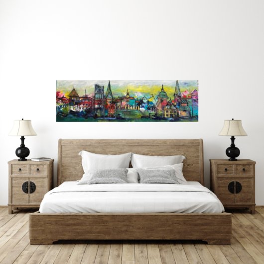 Kunstdruck "Lüneburg wollte ich nie malen - Cross My Mind Map" - Ansicht 5