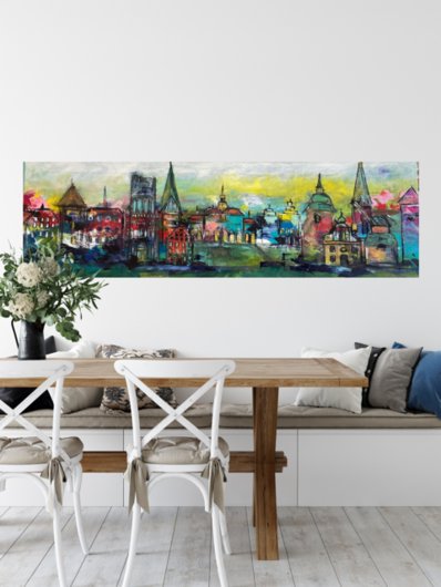Kunstdruck "Lüneburg wollte ich nie malen - Cross My Mind Map" - Ansicht 9