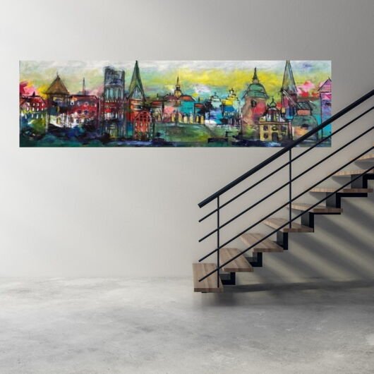 Kunstdruck "Lüneburg wollte ich nie malen - Cross My Mind Map" - Ansicht 4