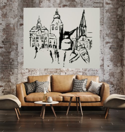 Kunstdruck "Lüneburg bewegt sich" - Ansicht 3