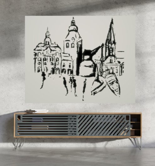 Kunstdruck "Lüneburg bewegt sich" - Ansicht 4
