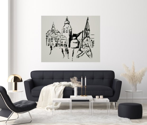 Kunstdruck "Lüneburg bewegt sich" - Ansicht 5