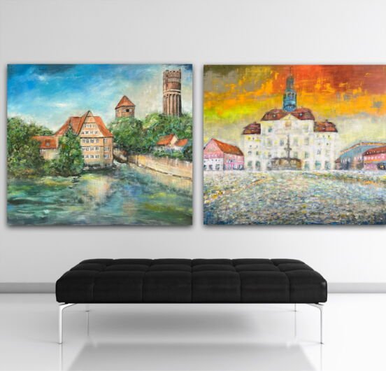 Kunstdruck "Ratsmühle Lüneburg" - Ansicht 2