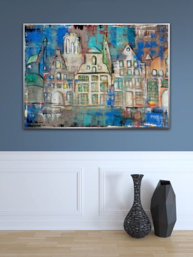 Kunstdruck "Salzstadt Lüneburg blau" - Ansicht 7