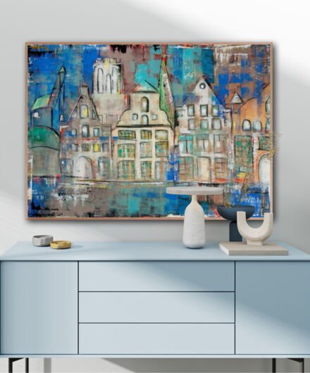 Kunstdruck "Salzstadt Lüneburg blau" - Ansicht 10
