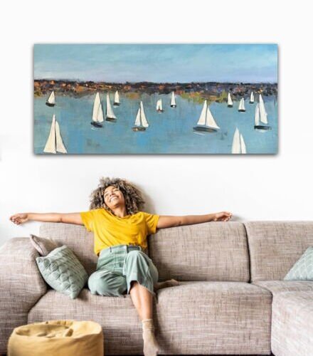 Kunstdruck "Segeln" - Ansicht 1