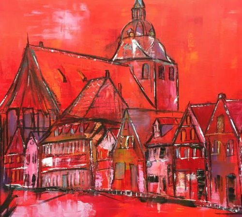 Kunstdruck "Sommerabend in Lüneburg Auf dem Meere" - Ansicht 1