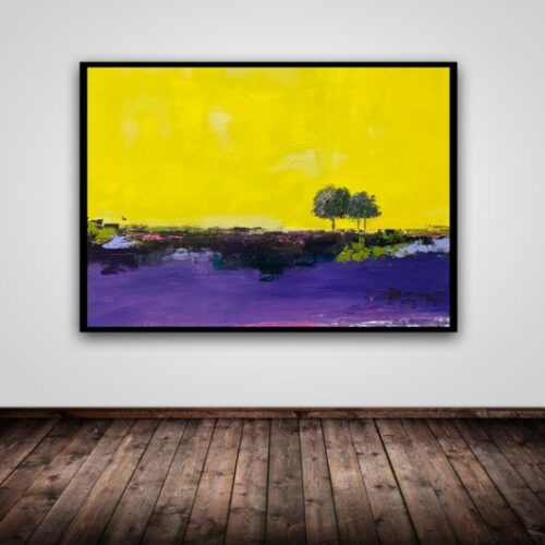 Kunstdruck "Sommerlicher Spaziergang in der Lüneburger Heide" - Ansicht 1