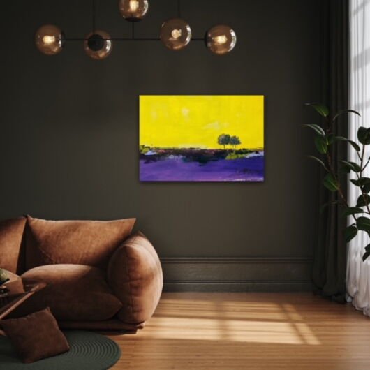 Kunstdruck "Sommerlicher Spaziergang in der Lüneburger Heide" - Ansicht 4