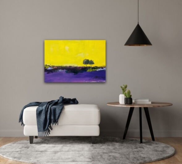 Kunstdruck "Sommerlicher Spaziergang in der Lüneburger Heide" - Ansicht 6
