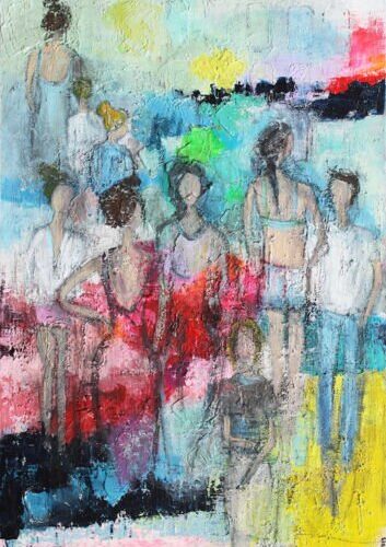 Kunstdruck "Strandspaziergang" - Ansicht 1