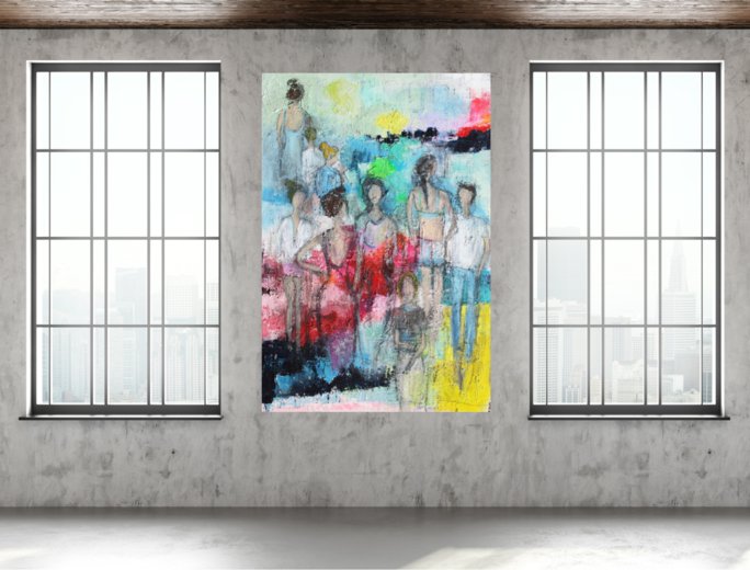 Kunstdruck "Strandspaziergang" - Ansicht 3