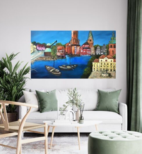 Kunstdruck "Kleine Stadtführung Lüneburg" - Ansicht 1
