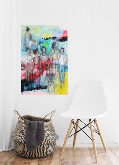 Kunstdruck "Strandspaziergang" - Ansicht 1