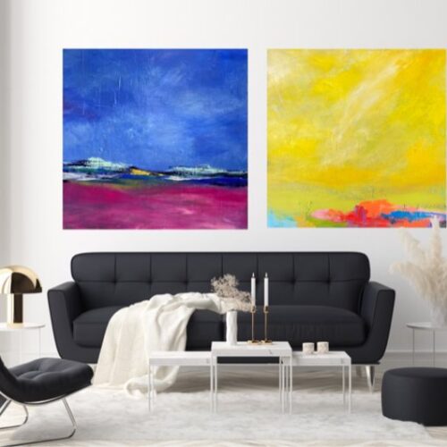 Kunstdruck "Stürmischer Tag am Meer" - Ansicht 1