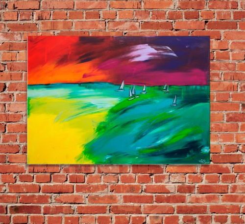 Kunstdruck "Summer Sailing" - Ansicht 1
