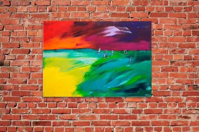 Kunstdruck "Summer Sailing" - Ansicht 1