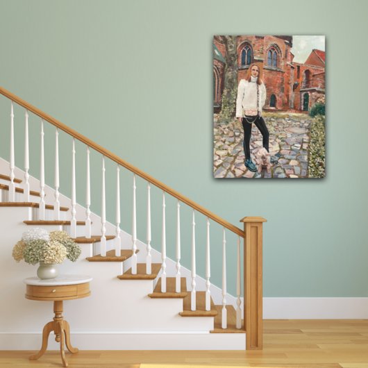 Kunstdruck "Sylvie vor der Lüneburger St. Michaeliskirche" - Ansicht 1