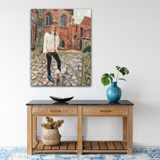 Kunstdruck "Sylvie vor der Lüneburger St. Michaeliskirche" - Ansicht 3