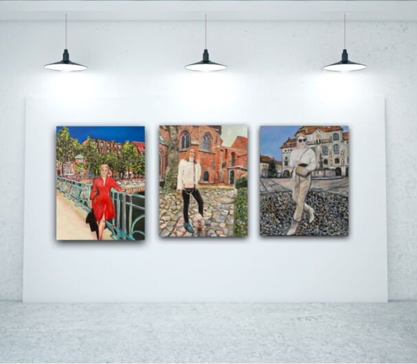 Kunstdruck "Sylvie vor der Lüneburger St. Michaeliskirche" - Ansicht 7
