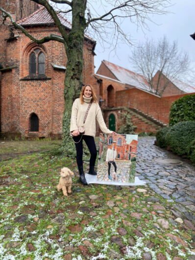 Kunstdruck "Sylvie vor der Lüneburger St. Michaeliskirche" - Ansicht 8