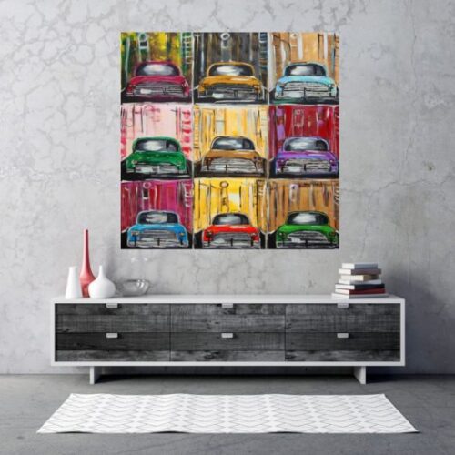 Kunstdruck "Tiefgarage / Oldtimer-Liebe" - Ansicht 1