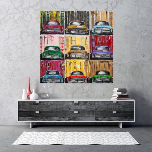 Kunstdruck "Tiefgarage / Oldtimer-Liebe" - Ansicht 1
