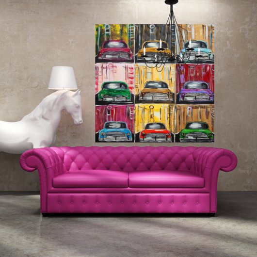 Kunstdruck "Tiefgarage / Oldtimer-Liebe" - Ansicht 2
