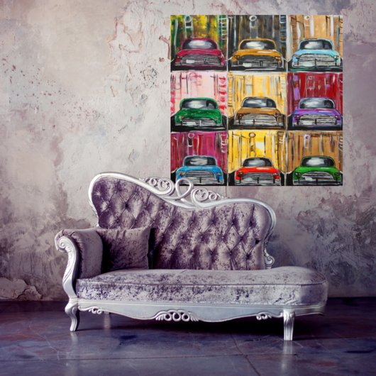 Kunstdruck "Tiefgarage / Oldtimer-Liebe" - Ansicht 3