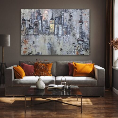 Kunstdruck "Shanghai Urban City" - Ansicht 1