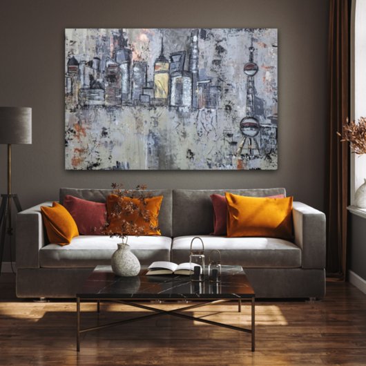 Kunstdruck "Shanghai Urban City" - Ansicht 1