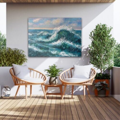 Gemälde "Wellen und Meer" - Ansicht 1