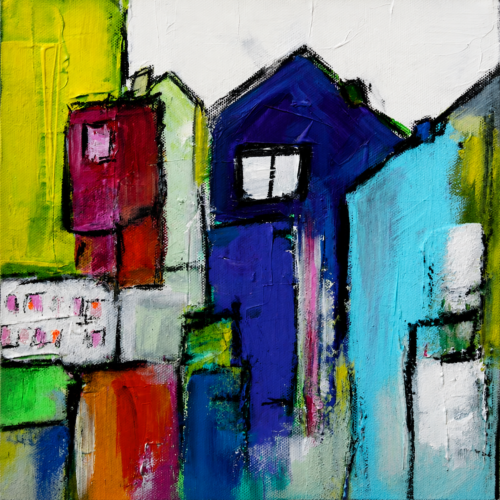 Kunstdruck "Hinterhofvielfalt"