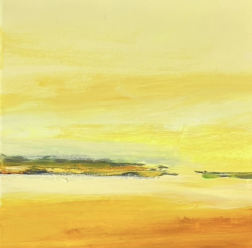 Kunstdruck "Coming Home - Sommer" - Motiv 2 aus der 4er Serie in Gelb-Tönen
