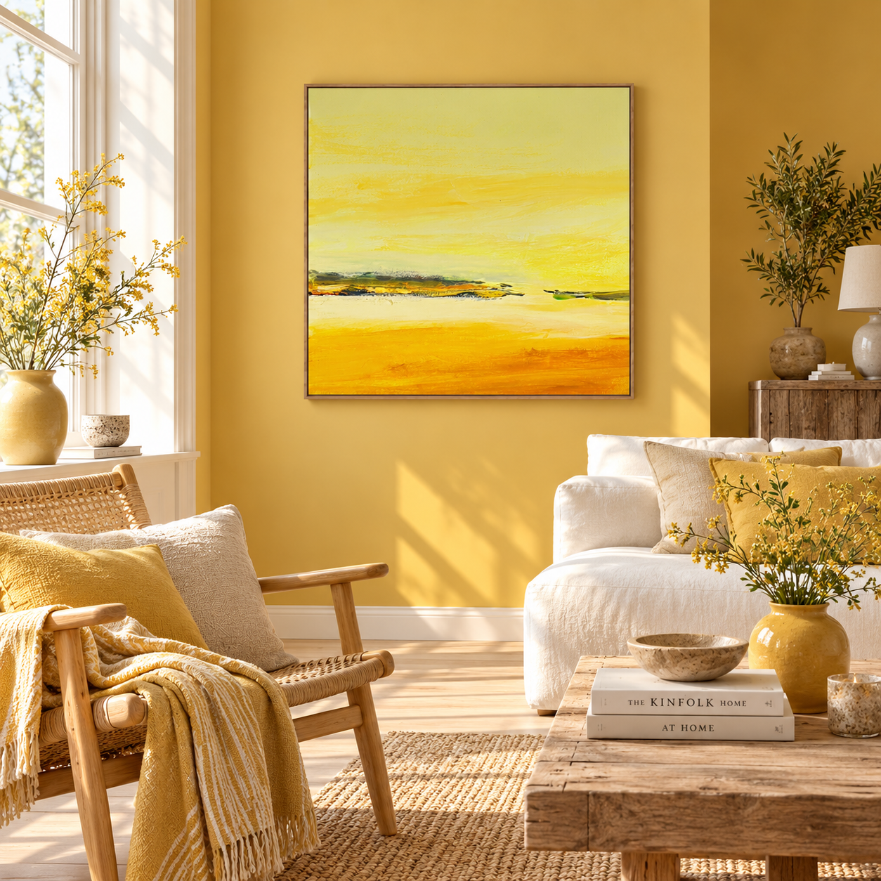 Kunstdruck "Coming Home - Sommer" - Motiv 2 aus der 4er Serie in Gelb-Tönen – Bild 3