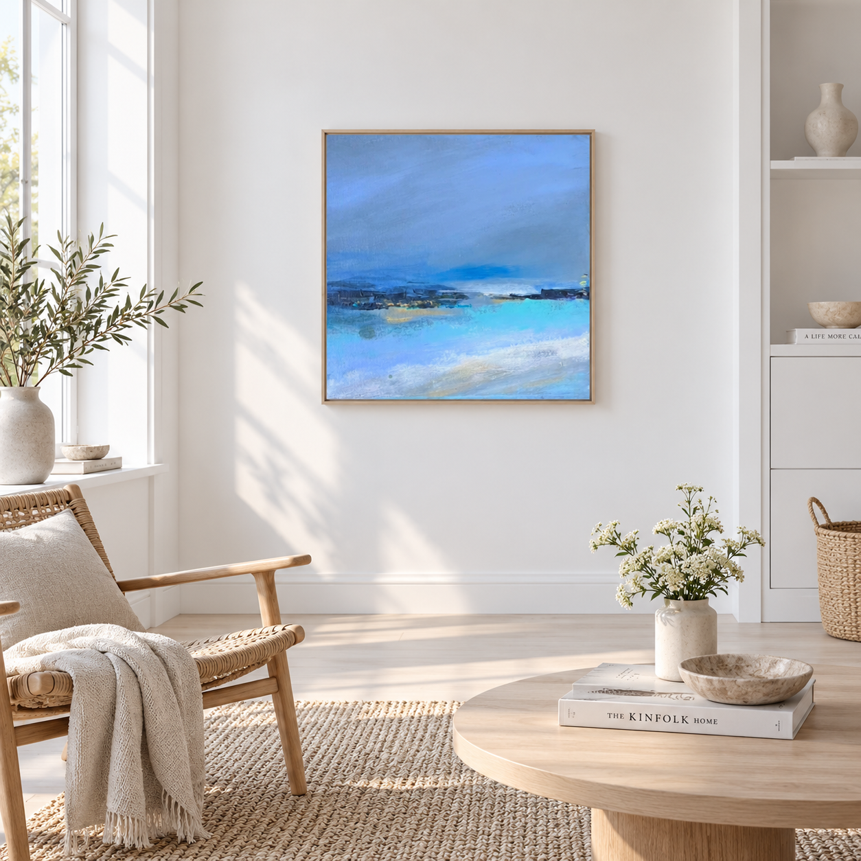 Kunstdruck "Coming Home - Winter" - Motiv 4 aus der 4er Serie in Blau-Tönen – Bild 2
